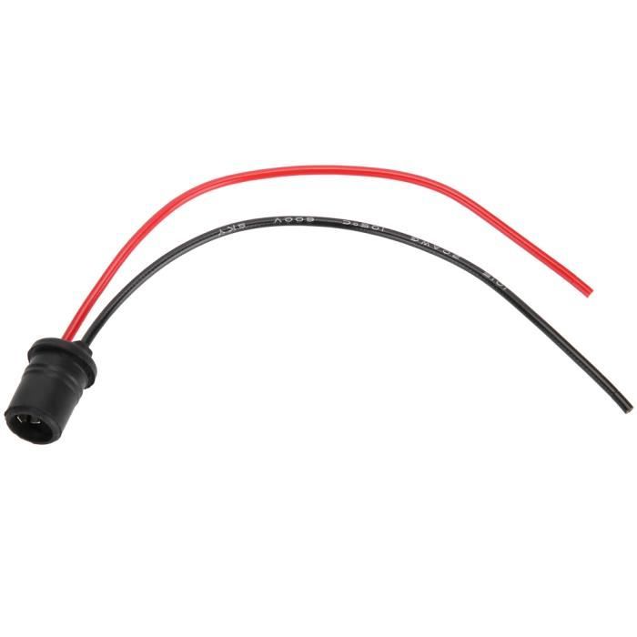 H1 Adaptateur Prise Phare Auto - Connecteur Câblage Ampoule 2Pièces