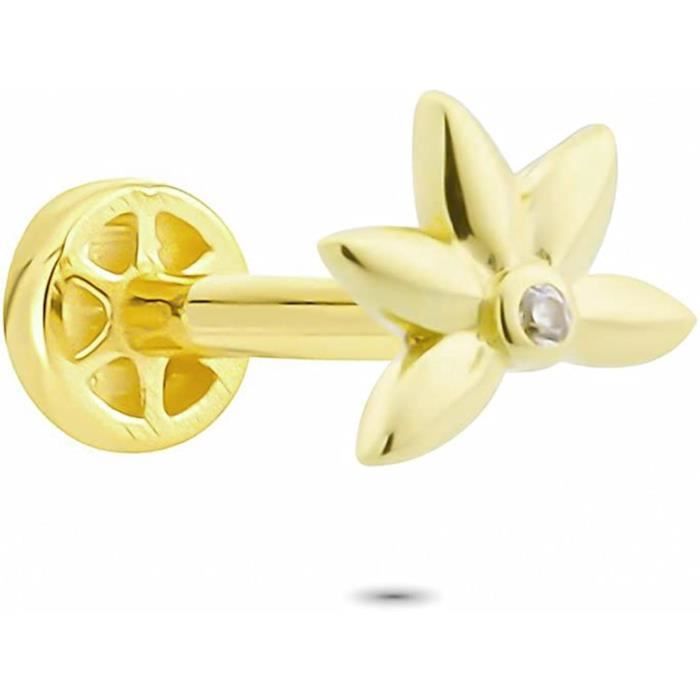 Glorria sense Piercing Tragus en Or Massif Trèfle 14K GLAKPT0058 [2788] Cdiscount Au quotidien