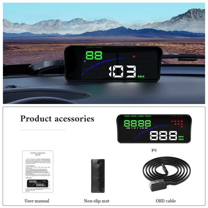Hud Compteur Vitesse Gps Écran Tête Haute Voiture Nizirioo - Compteur Vitesse GPS Double Puce Beidou USB Accessoire Auto Affichage Tête Haute Hud Compteur Vitesse Gps Écran Tête Haute Voiture Nizirioo - Compteur Vitesse GPS Double Puce Beidou USB Accessoire Auto Affichage Tête Haute