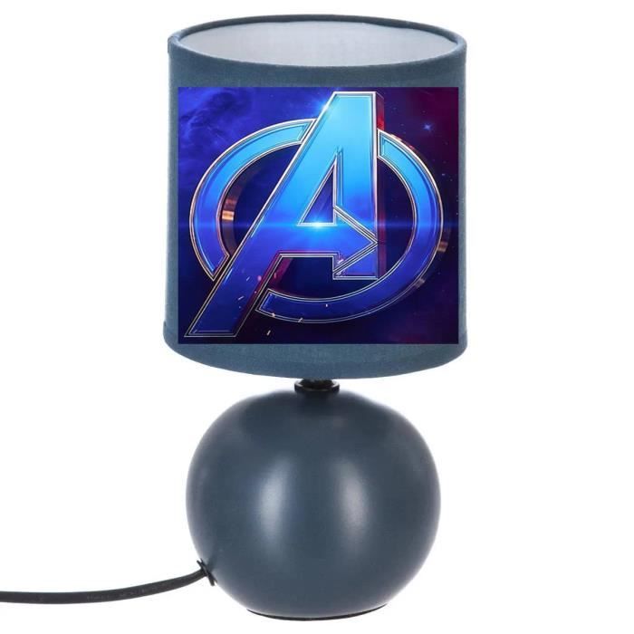 Lampe de chevet - AVENGERS - CAC 96 - Coton - Céramique - 60W