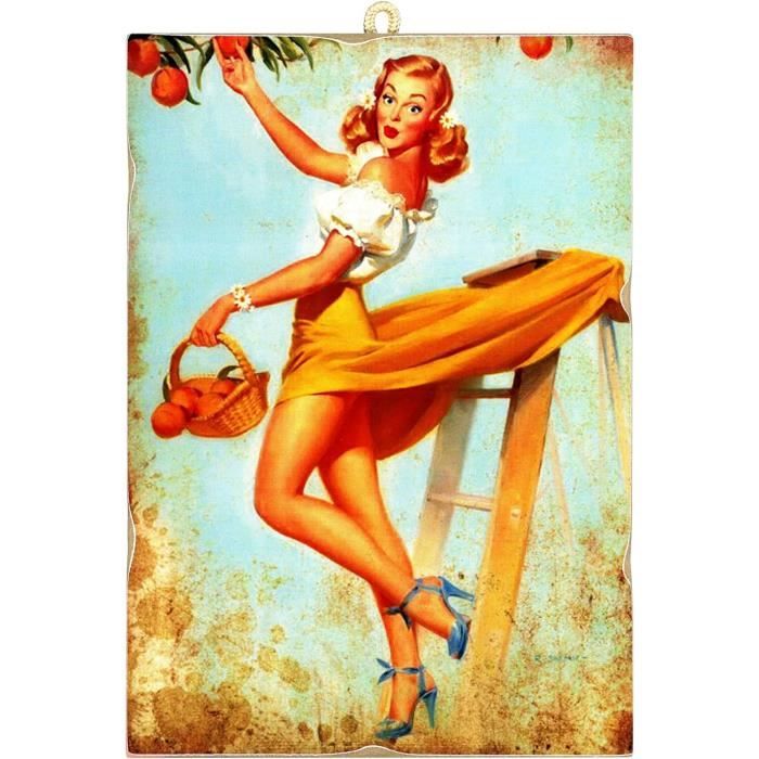 KUSTOM ART Quadro Stile Vintage Serie Personaggi Fumetti Italiani (il Re del Terrore) Stampa su