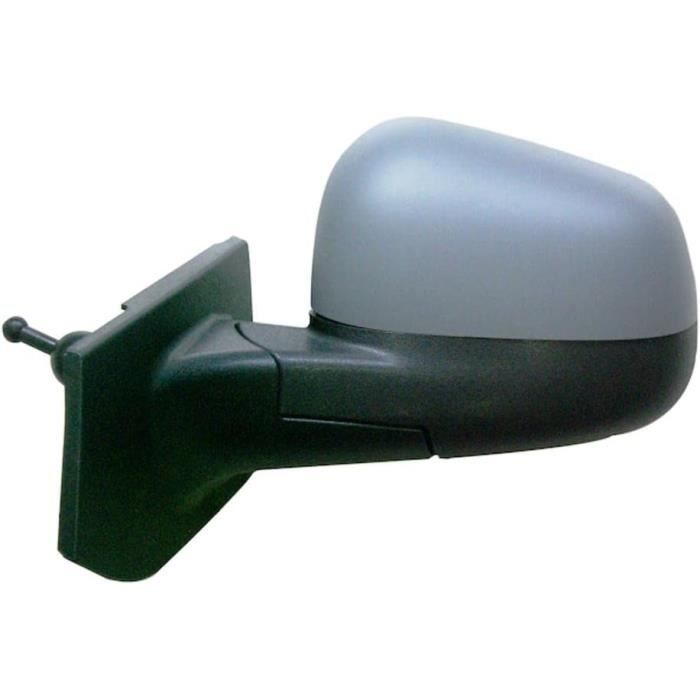 Rétroviseur Droit Pour Chevrolet Spark 2010-2012 - Côté Passager, Noir, Manuel, Calotte à Peindre - Pièce Remplacement