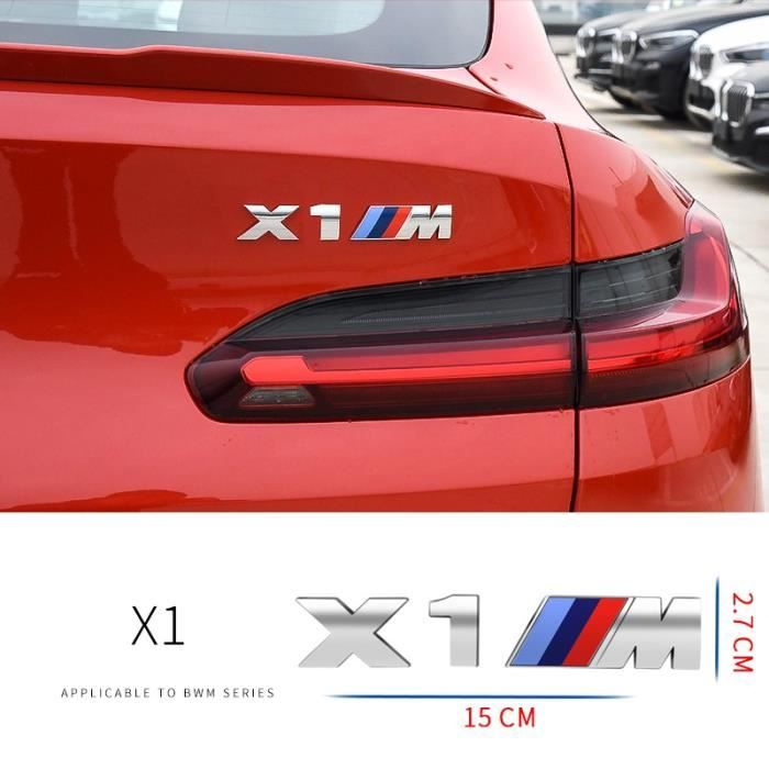 Logo arrière X1 BMW coffre voiture emblème sigle insigne autocollant ...