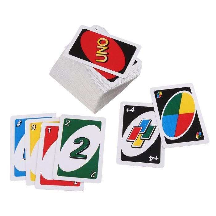 UNO Jeu de cartes - 2 à 10 joueurs - 7 ans et + 108 pièce - Cdiscount ...