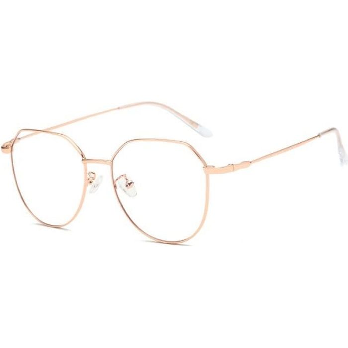 Monture de Lunette de Vue Métal Femme Homme Mode Or rose - Achat