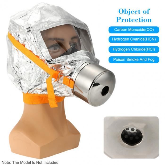 Fire Eacape-Masque facial d'auto-sauvetage, Vaccination, Masque à