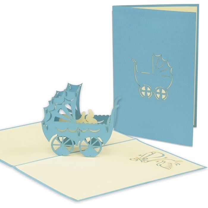Carte Pop-up De Naissance « Baby Shower» - Carte De Naissance Amusante