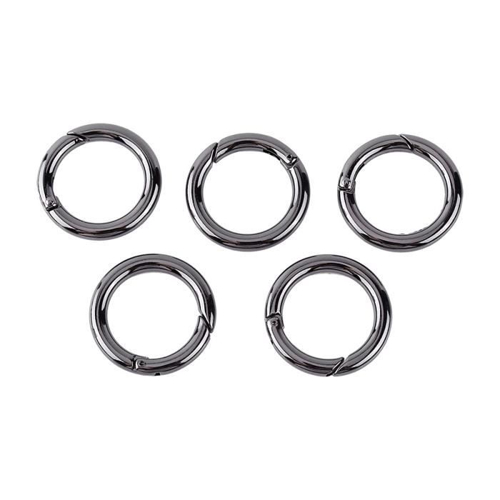 ABCOOL Lot De 4 Mousquetons à Verrouillage 8cm Aluminium - Clip Robuste Camping Randonnée