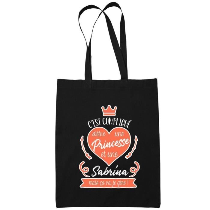 Sac Tote Bag Sabrina Princesse Idee Cadeau Cabas Anniversaire Noel Cdiscount Bagagerie Maroquinerie