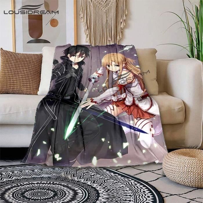 FLR15495 Sword Art Online Anime Sheets Asuna Cartoon Blankets SAO HD