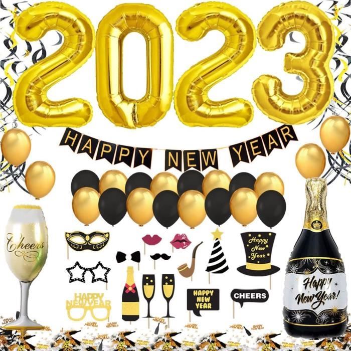 DECORATION NOUVEL AN 2024 Deco Fete Nouvelle Année Bonne Année Bannière