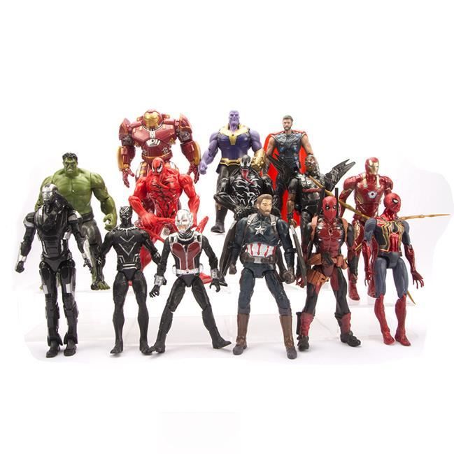 14PCS Avengers Figurines Hulk Iron Man Marvel Panth?�re Noire super h?�ros Deadpool - Cdiscount 