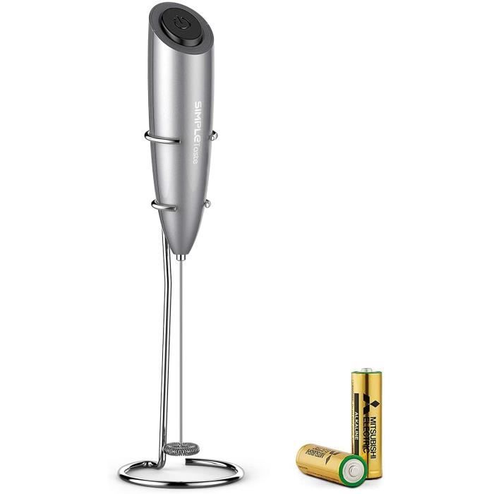 Mousseur à Lait Électrique USB Rechargeable - 3 Vitesses - Pour Cappuccino, Latte, Chocolat Chaud