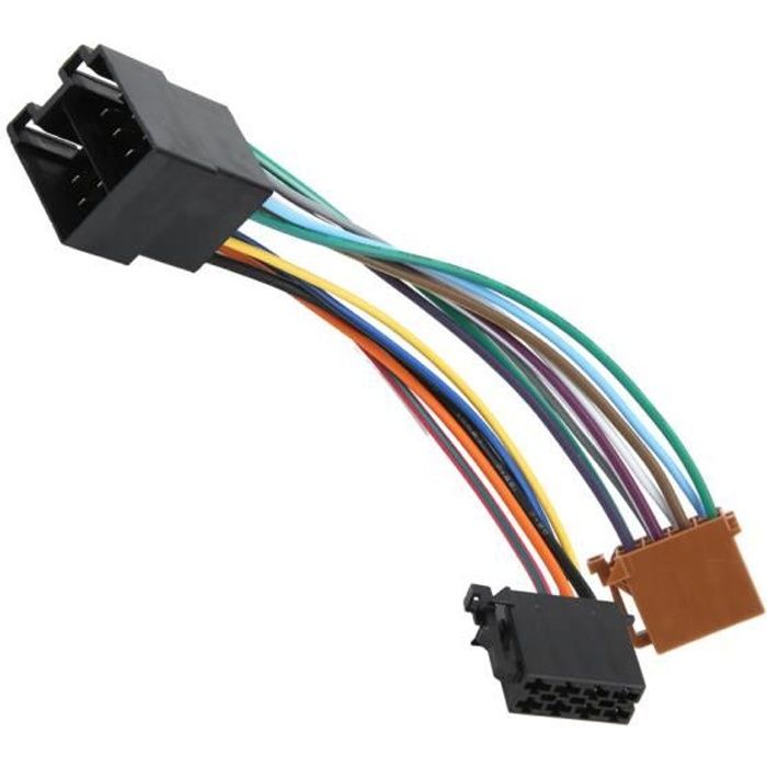 Atyhao Connecteur de fil radio Adaptateur de Faisceau de Câbles Kit Audio Stéréo ISO de Voiture Convient pour Peugeot 106 206 306