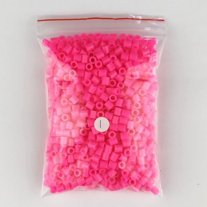 WS UK Lot de 1000 perles fusibles 5 mm Midi – Fonctionne comme des perles Hama [Rose pastel