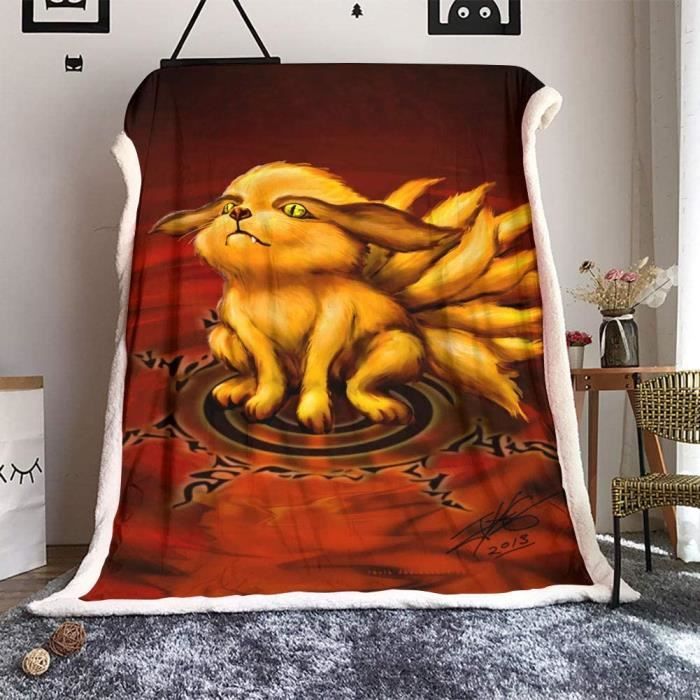 Naruto Shippuden Kurama Kyubi Couverture polaire Taille Naruto en