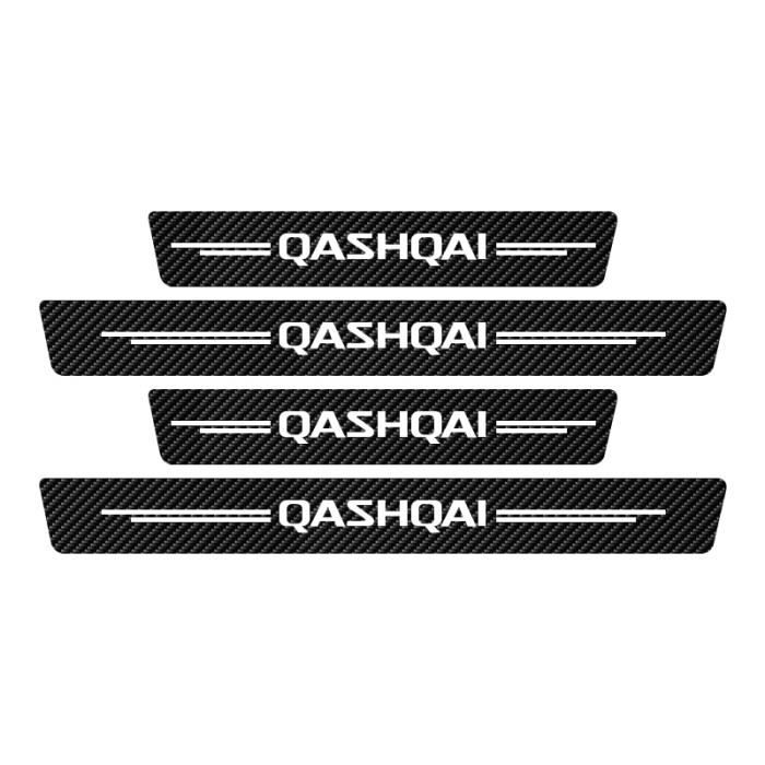 Qashqai - Autocollant de seuil de porte de voiture 4X pour Nissan Qashqai J10 J11 J12 2013 2015 2016 2017 201