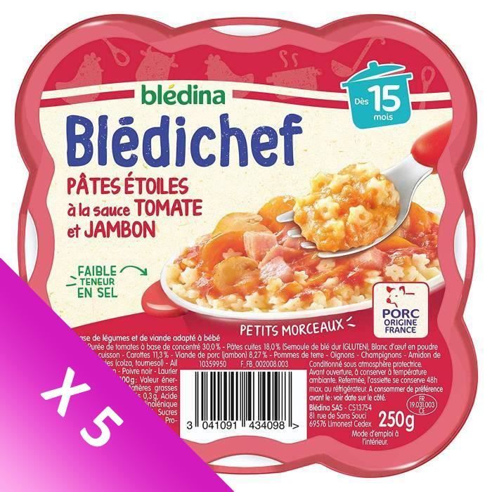 Lots de 4 assiettes repas bébé 15 mois - Bledichef