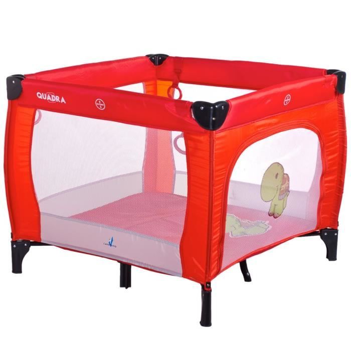 Quadra Parc Bebe De Voyage Pliant De 0 A 15 Kg Rouge Cdiscount Puericulture Eveil Bebe