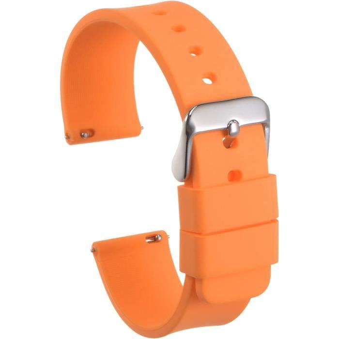 Bracelet De Montre En Silicone 18mm - Couleur Bleu Léger - Pour Homme Et Femme - Neuf Avec étiquettes Uxcell