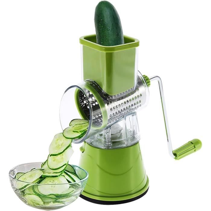 Râpe à Tambour En Acier Inoxydable - Trancheuse à Légumes Manuelle