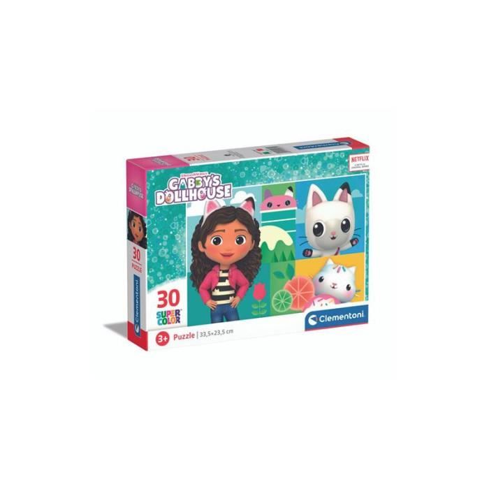 Puzzle - CLEMENTONI - Gabby s Dollhouse - 30 pièces - Dessins animés ...