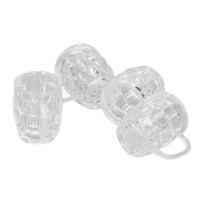 Odoria Miniature 1/12 Chope De Bière – Accessoire Maison De Poupée – Lot De 2 – Décoration Miniature