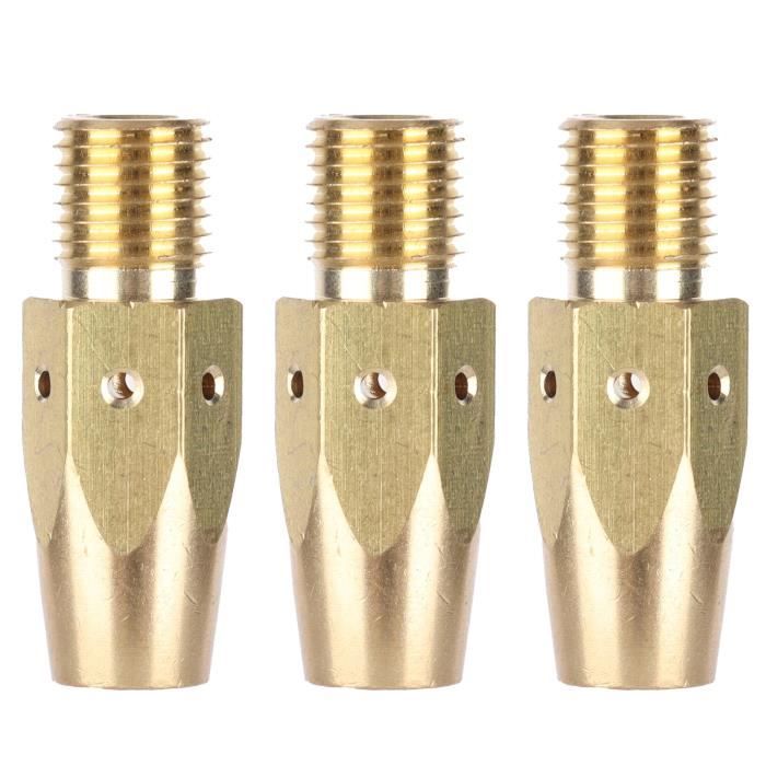 MASUNN Buse De Soudage Rapide Leister Ronde/Triangulaire – Alliage Titane 316Ti, Compatible Pistolet Air Chaud