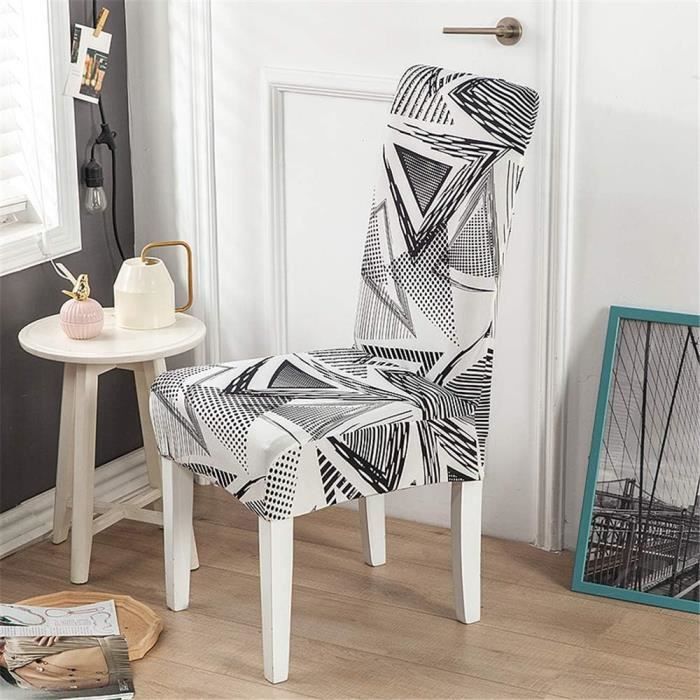 Housse de Chaise de Salle à Manger Scandinaves Extensible, Housse de