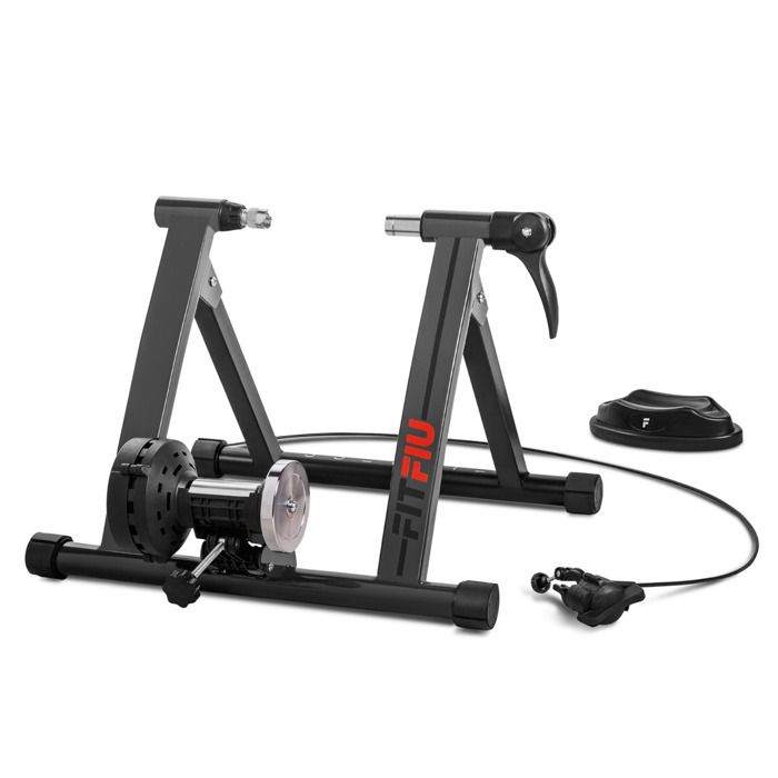 Home Trainer ROB-20, pliable, 5 niveaux résistance, compatible avec les roues de 26 à 29 '', VTT et route- FITFIU Fitness