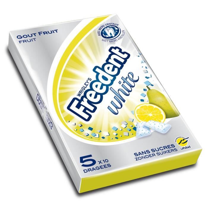 30 Paquets de Chewing-Gum Freedent Fraise 30 x 10 Dragées