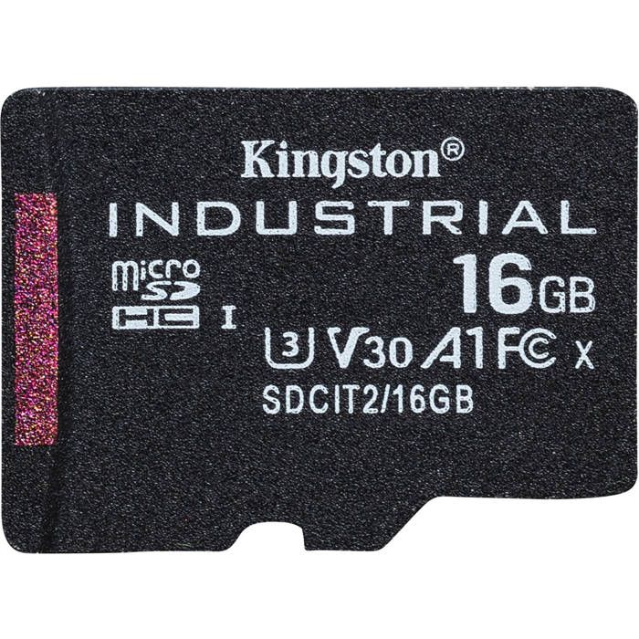 Carte mémoire Micro SD - KINGSTON - 16 Go - Classe 10 - Noir - Compatible tous appareils