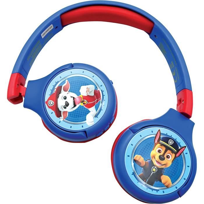 Casque Audio 2-en-1 Bluetooth Stereo pour Enfant - Chase et Marcus
