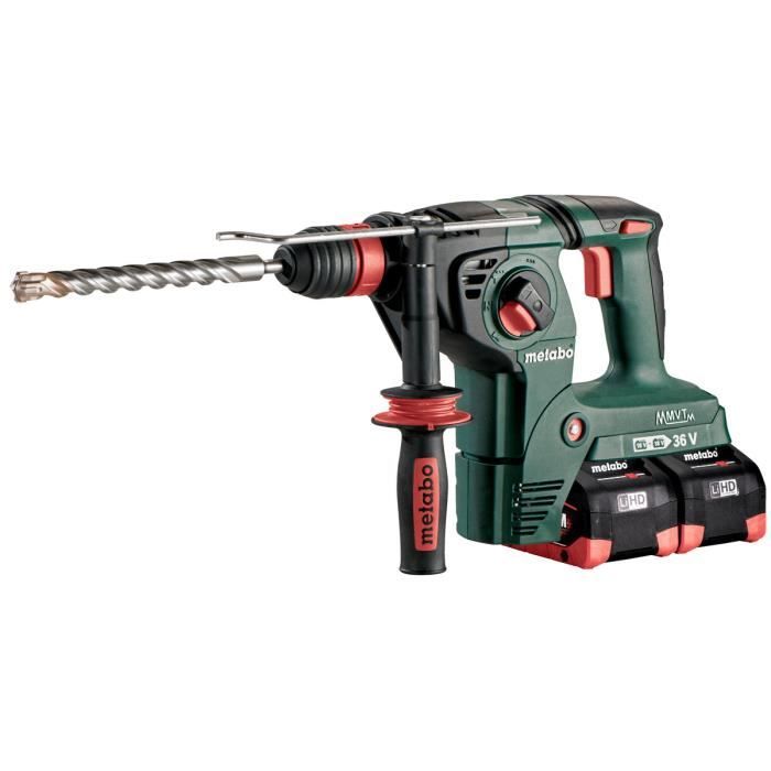Marteau perforateur burineur METABO KHA 36 18 LTX 32 4 x 8 0 Ah LiHD 2 x ASC 145 coffret