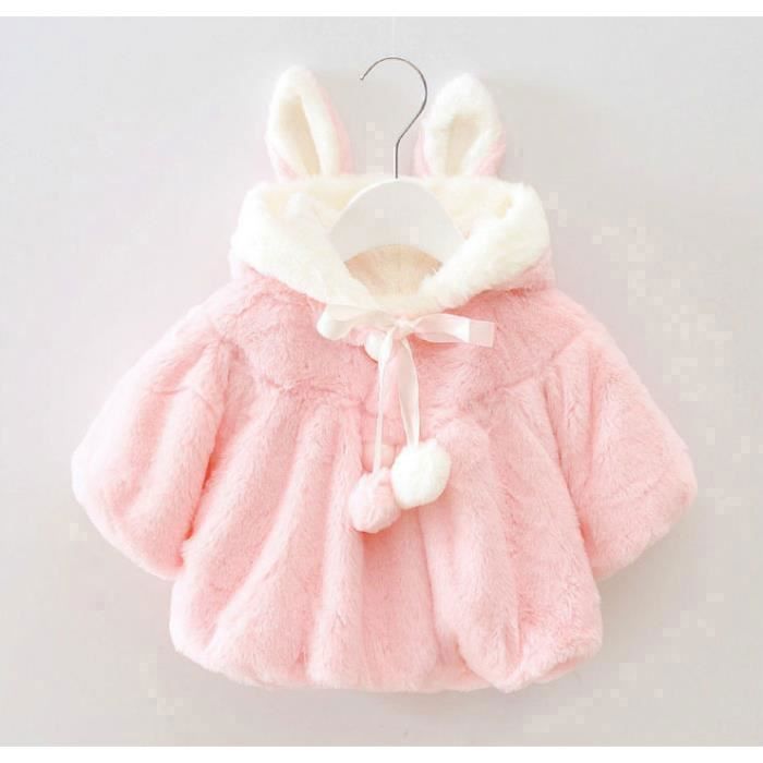 0 3 Ans Bebe Fille Manteau A Chapeau Capuchon 3d Oreilles De Lapin Doux Chaud En Coton Veste D Hiver Rose Cdiscount Pret A Porter 0 3 Ans Bebe Fille Manteau A Chapeau Capuchon 3d Oreilles De Lapin Doux Chaud En Coton Veste D Hiver Rose Cdiscount Pret A Porter