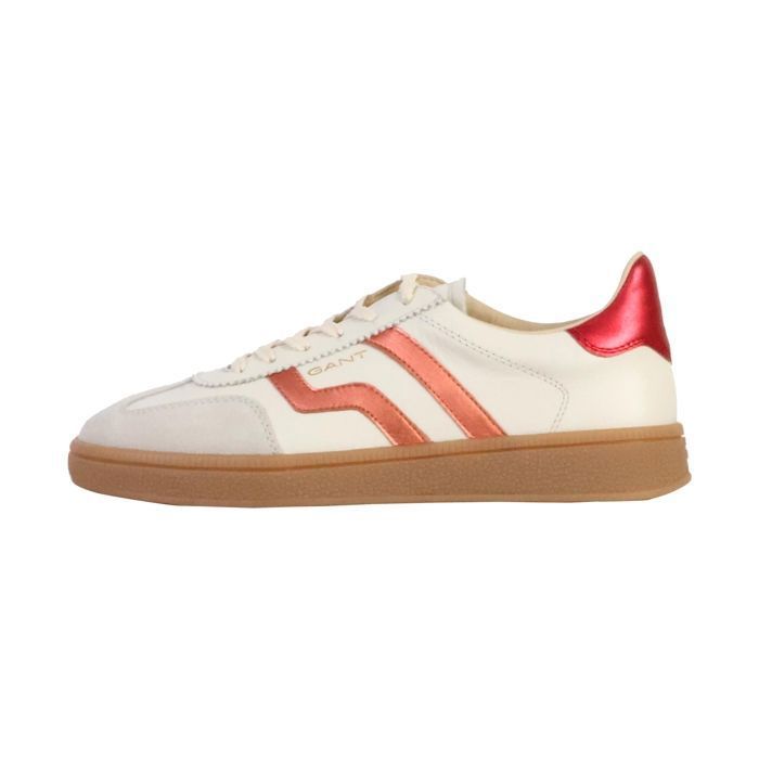 Gant Basket Cuir Gant Cuzima - Blanc/Rose