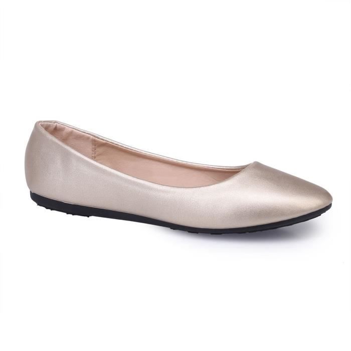 ballerine femme dorée