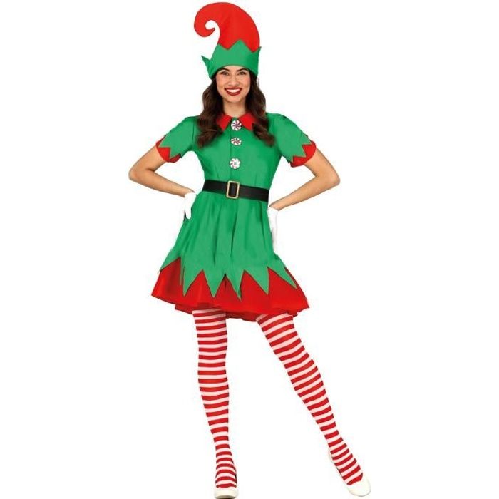 Déguisement Elfe Magique pour femme - GUIRMA, S.A. - Noir - Adulte - Noël ou Carnaval 