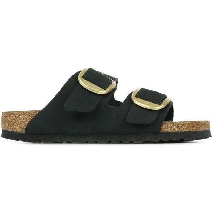 Sandales Femme BIRKENSTOCK Arizona Big Buckle Cuir Noir