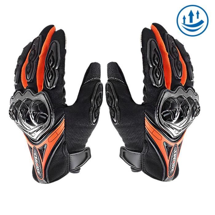 Gants Moto En Cuir Perforé Homme/ Femme - Doigt Intégral, Neufs Sans Emballage