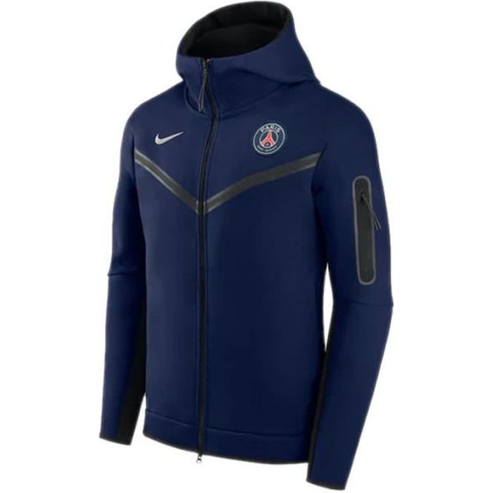 Veste de survêtement Nike Paris Saint-Germain Tech Fleece - Bleu - Homme -  Réf. DM2887-410