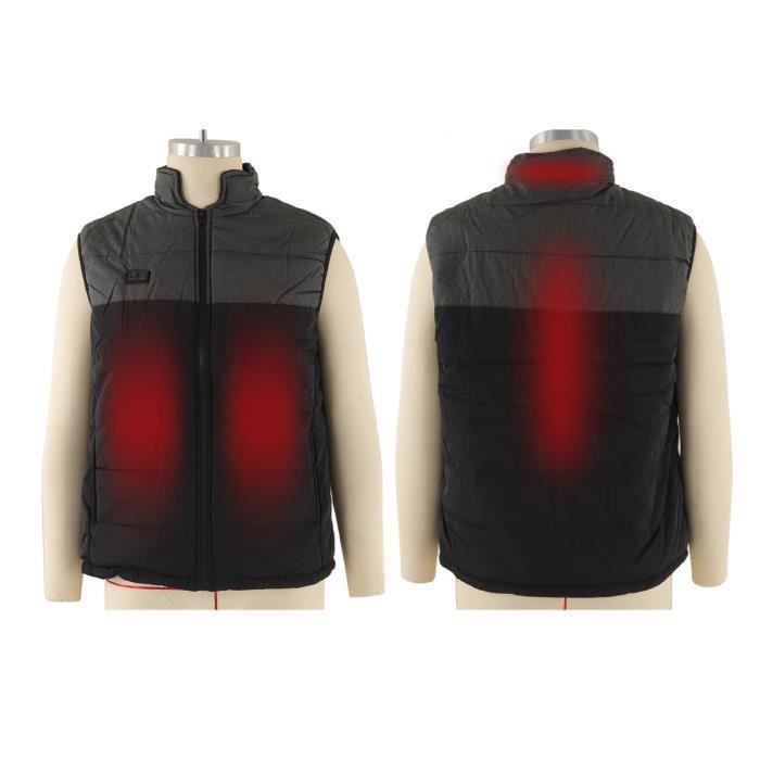 Sweat à Capuche Chauffant - 6 Zones - Batterie 20000mAh - 3 Niveaux De Chaleur - Homme/Femme - Pour Extérieur - 3