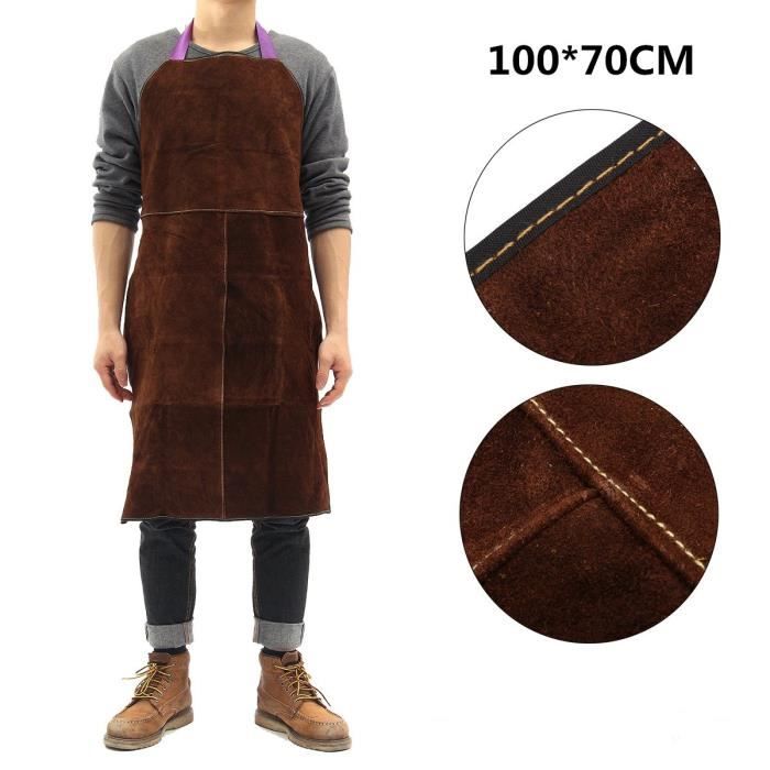 Cuir de soudage à manches Vêtements de travail matériel pour soudeur Bras De Protection