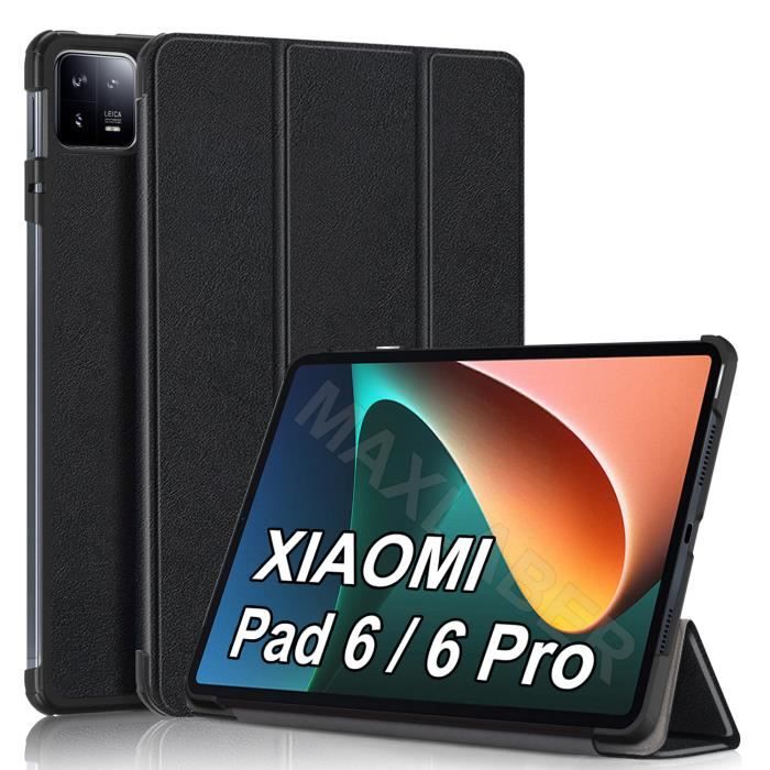 Housse Xiaomi Redmi Pad 2 Pro 12.1" - Étui En Cuir PU Avec Support Intégré, Porte-crayon Et Dragonne - Noir - 2
