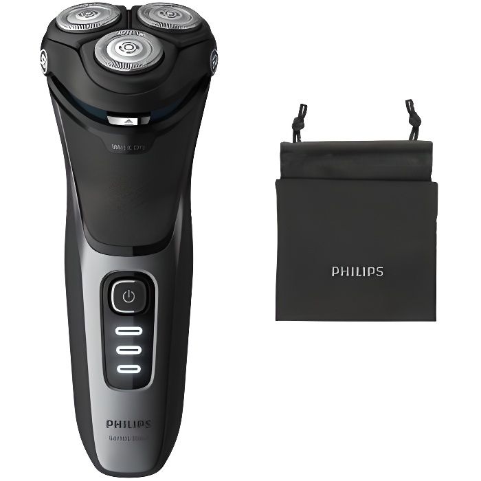 Rasoir électrique PHILIPS Series 3000 S3231 - Autonomie 50 min - Utilisation Sec ou humide