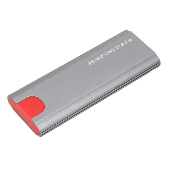 BoîTier SSD M.2 NVMe SATA Double Protocole RTL9210B 10 Gbit-S M.2 Vers USB  3.1 SSD BoîTier Externe pour Disque SSD, Gris - Cdiscount Informatique