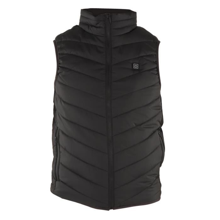 Gilet Chauffant électrique Avec 9 Zones De Chaleur - 3 Niveaux De Température - Taille Ajustable, Lavable En Machine - Alimentation USB - Cadeau Idéal Pour L'hiver