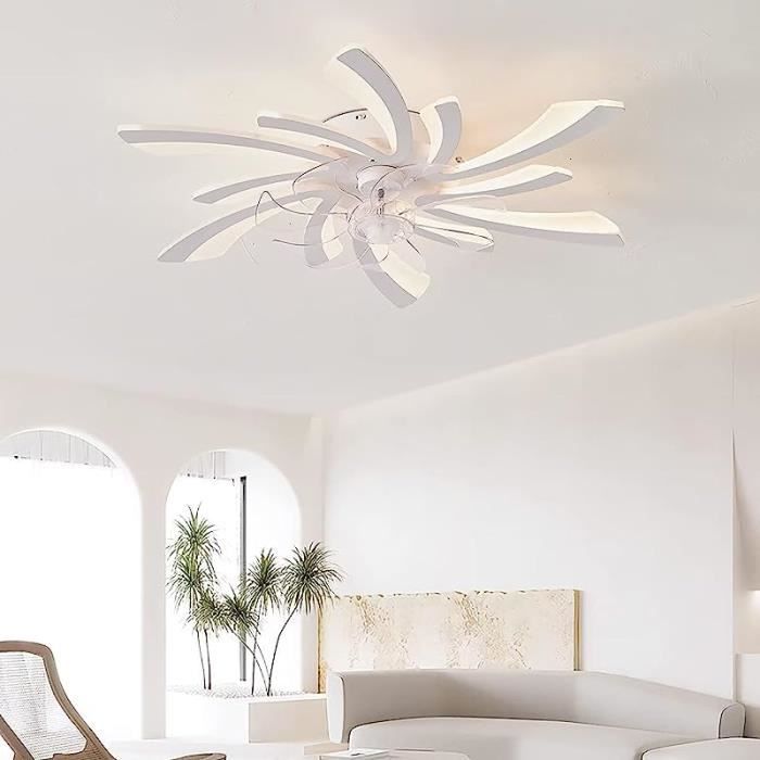 Ventilateur de plafond - RUMOCOVO - H-23 - Dimmable - Invisible - Vitesse réglable - Rumocovo