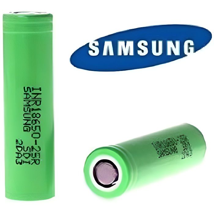 2 Accus INR18650-25R 3.6v en 18650 Samsung - Cdiscount Au quotidien