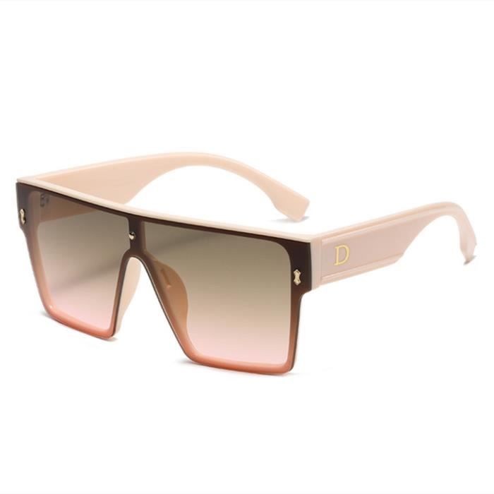 Lunettes De Mode Surdimensionnées Carrées Transparentes UV400 - Monture Plastique Légère Unisexe | Style Rétro, Géant, Années 90